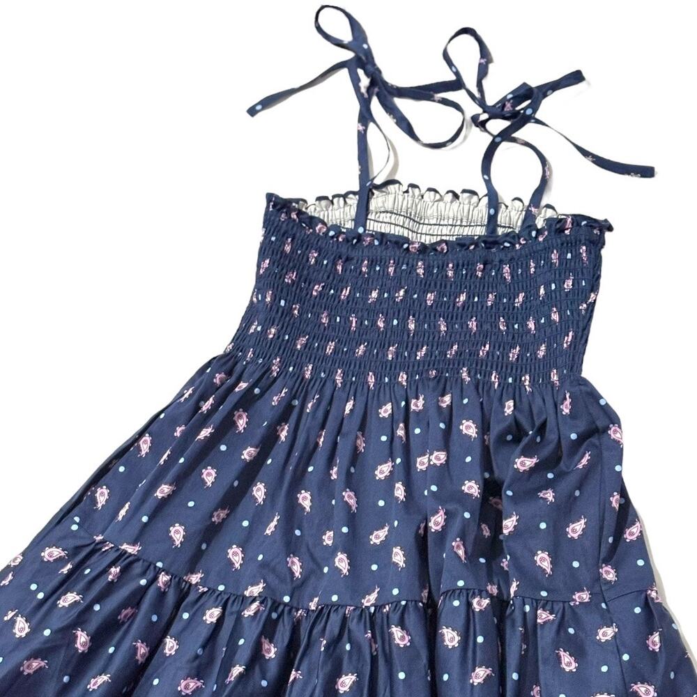 NWT Kate Spade Dress - S/XS - Navy Blue Print w/ Pockets & Optional Straps - Picture 8 of 12